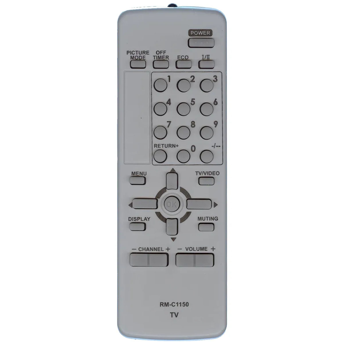 Пульт ДУ RM-C1150 для телевизоров JVC, цвет серый
