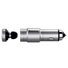 Bluetooth беспроводная гарнитура Baseus со встроенной АЗУ с выходом USB 2,4A (серая/коробка)7. Bluetooth беспроводная гарнитура Baseus со встроенной АЗУ с выходом USB 2,4A (серая/коробка)7.