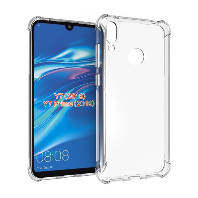 Чехол накладка King Kong Case для HUAWEI Y7 2019 (DUB-LX1), Y7 Prime 2019, силикон, противоударная, цвет прозрачный