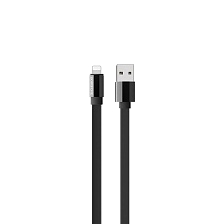 Кабель BOROFONE BU8 Glory APPLE Lightning 8 pin, 2.4A, длина 1.2 метра, силикон, плоский, цвет черный Кабель BOROFONE BU8 Glory APPLE Lightning 8 pin, 2.4A, длина 1.2 метра, силикон, плоский, цвет черный