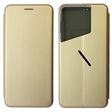Чехол книжка STYLISH для TECNO Pova 5 Pro 5G, экокожа, визитница, цвет золотистый
