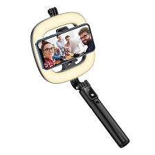 Кольцевая светодиодная лампа HOCO LV03 Plus Showfull, цвет черный (распродажа -50%)