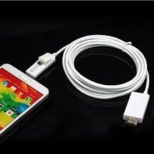 HDTV кабель Olten DE144K HDMI/USB универсальный для смартфонов 1 метр (коробка).