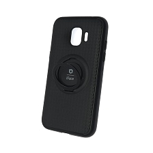 Чехол накладка iFace для SAMSUNG Galaxy J2 Pro (SM-J250), силикон, кольцо держатель, цвет черный. Чехол накладка iFace для SAMSUNG Galaxy J2 Pro (SM-J250), силикон, кольцо держатель, цвет черный.