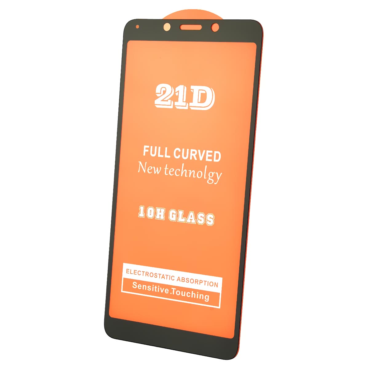 Защитное стекло 21D для XIAOMI Redmi 6, Redmi 6A, цвет окантовки черный
