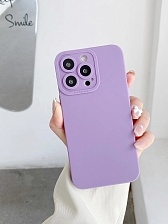 Чехол накладка MM343 для APPLE iPhone 13 Pro Max, защита камеры, силикон, цвет сиреневый