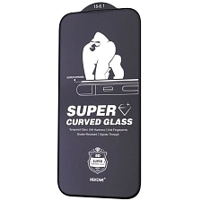 Защитное стекло АНТИШПИОН KINGKONG WTP-092 для APPLE iPhone 15 (6.1"), APPLE iPhone 16 (6.1"), цвет окантовки черный