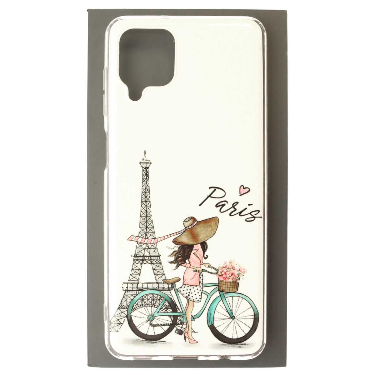Чехол накладка для SAMSUNG Galaxy A12 (SM-A125), M12 (SM-M127F), силикон, рисунок Paris Чехол накладка для SAMSUNG Galaxy A12 (SM-A125), M12 (SM-M127F), силикон, рисунок Paris
