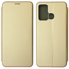 Чехол книжка STYLISH для INFINIX Hot 12 Play, экокожа, визитница, цвет золотистый Чехол книжка STYLISH для INFINIX Hot 12 Play, экокожа, визитница, цвет золотистый