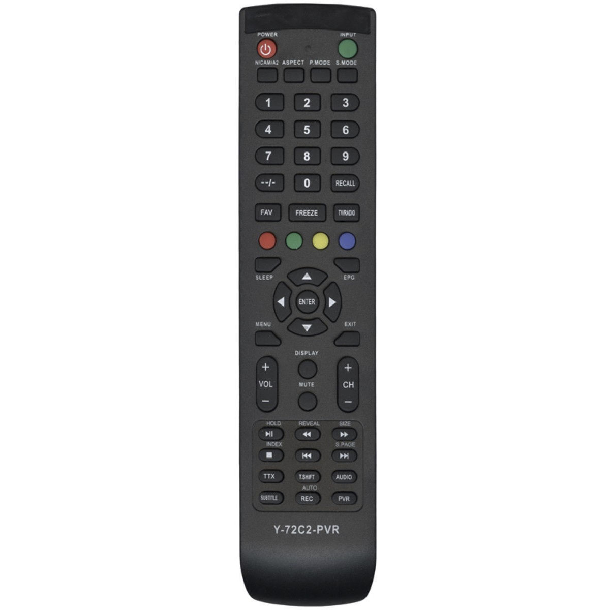 Пульт ДУ Y-72C2-PVR (T24E09DU-01B) для телевизоров THOMSON, DEXP, ECON, HARPER, HYUNDAI, SCHAUB LORENZ, SUPRA, TELEFUNKEN, ZIFRO, HORIZONT, HARTENS, цвет черный Пульт ДУ Y-72C2-PVR (T24E09DU-01B) для телевизоров THOMSON, DEXP, ECON, HARPER, HYUNDAI, SCHAUB LORENZ, SUPRA, TELEFUNKEN, ZIFRO, HORIZONT, HARTENS, цвет черный