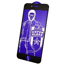 Защитное стекло 5D Super Glass OG для APPLE iPhone 6, iPhone 6S, цвет канта черный.