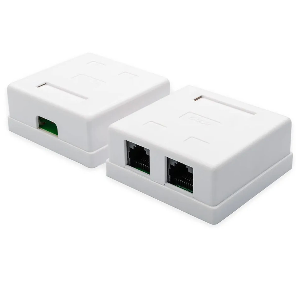 Розетка ATcom AT15254 на 2 порта накладная UTP, RJ45, цвет белый Розетка ATcom AT15254 на 2 порта накладная UTP, RJ45, цвет белый