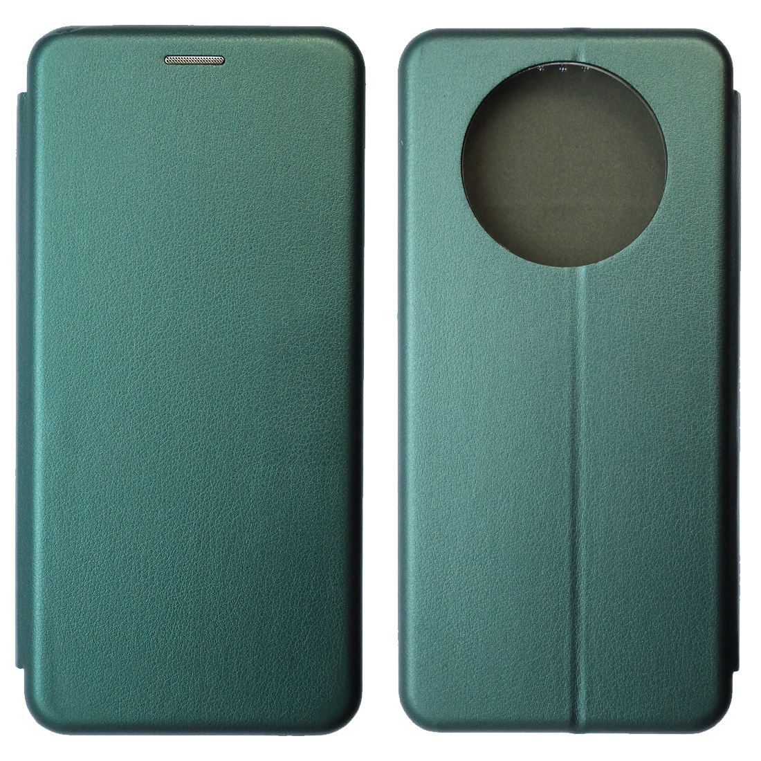 Чехол книжка STYLISH для HUAWEI nova Y91, экокожа, визитница, цвет темно зеленый Чехол книжка STYLISH для HUAWEI nova Y91, экокожа, визитница, цвет темно зеленый