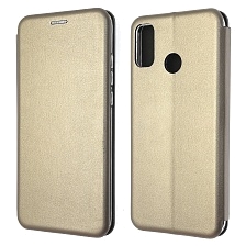 Чехол книжка STYLISH для HUAWEI Honor 9X Lite (JSN-L21), экокожа, визитница, цвет золотистый Чехол книжка STYLISH для HUAWEI Honor 9X Lite (JSN-L21), экокожа, визитница, цвет золотистый