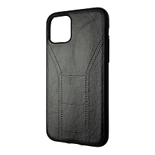Чехол накладка R3 для APPLE iPhone 11 Pro, силикон, под кожу, цвет черный Чехол накладка R3 для APPLE iPhone 11 Pro, силикон, под кожу, цвет черный