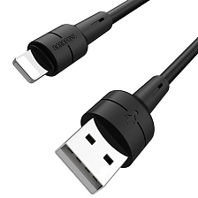 BOROFONE BX30 Silicone кабель APPLE Lightning 8-pin, 2.4A, длина 1 метр, силиконовый, цвет черный. BOROFONE BX30 Silicone кабель APPLE Lightning 8-pin, 2.4A, длина 1 метр, силиконовый, цвет черный.