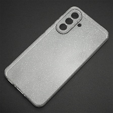 Чехол накладка STARDUST (Clear Case) для SAMSUNG GALAXY A37, защита камеры, с блестками, прозрачный