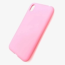 Чехол накладка для HUAWEI Honor 8S, Y5 2019, силикон, матовый, цвет розовый.