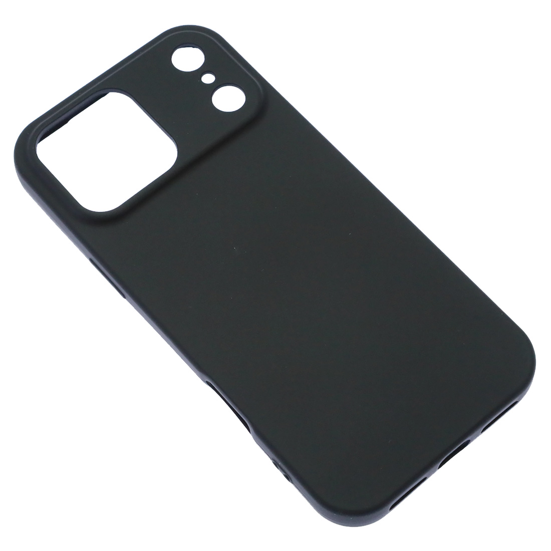 Чехол накладка Silicone Case для APPLE iPhone 17 Pro Max, силикон, бархат, цвет черный