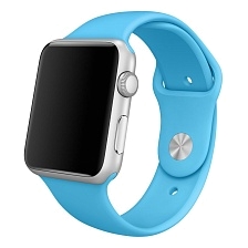 Ремешок для Apple Watch спортивный "Sport", размер 42-44 mm, цвет голубой Ремешок для Apple Watch спортивный "Sport", размер 42-44 mm, цвет голубой