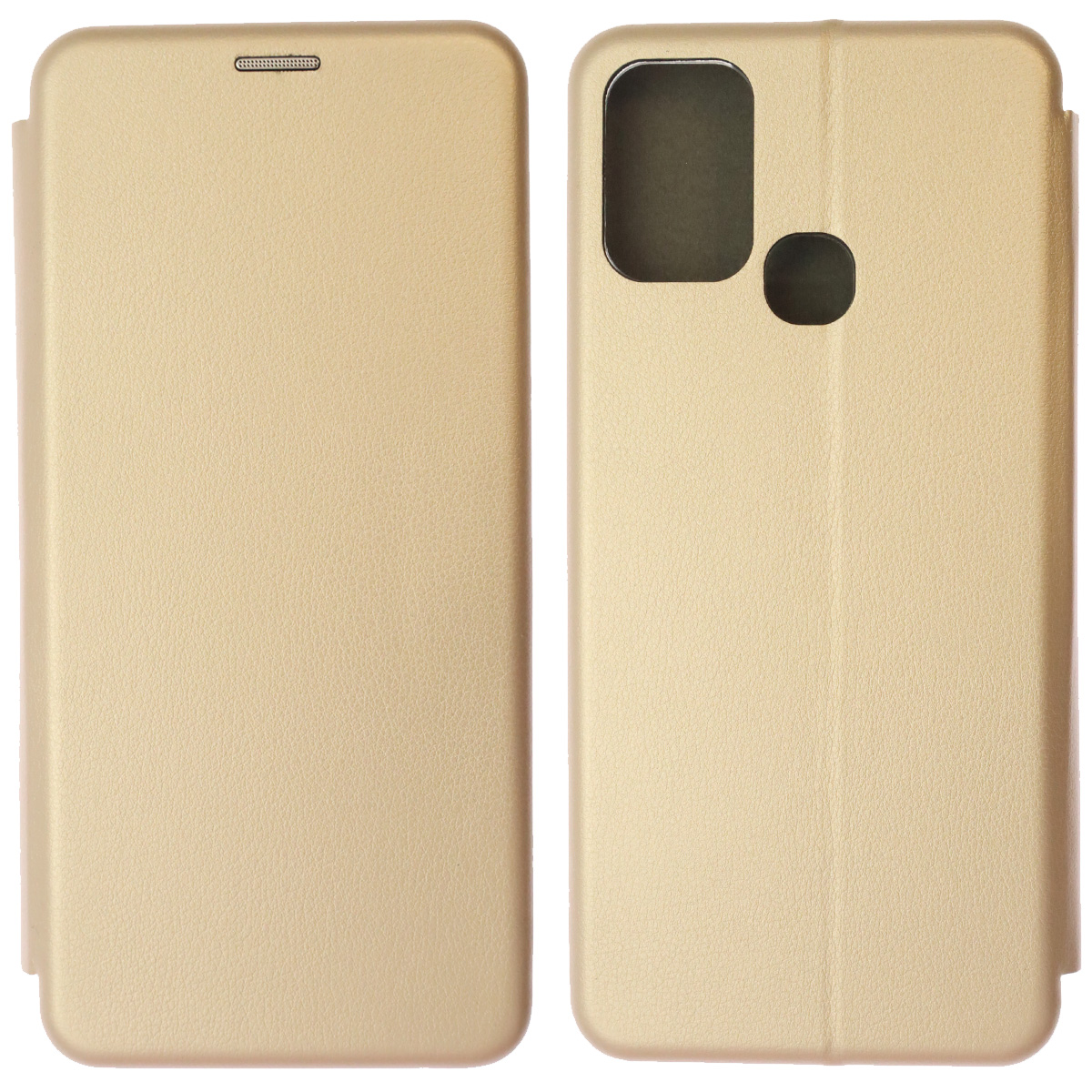 Чехол книжка STYLISH для INFINIX HOT 11 Play, экокожа, визитница, цвет золотистый Чехол книжка STYLISH для INFINIX HOT 11 Play, экокожа, визитница, цвет золотистый