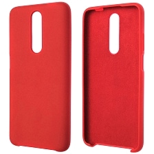 Чехол накладка Silicon Cover для XIAOMI Redmi K30, силикон, бархат, цвет красный Чехол накладка Silicon Cover для XIAOMI Redmi K30, силикон, бархат, цвет красный