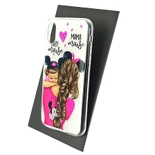 Чехол накладка для APPLE iPhone X, iPhone XS, силикон, блестки, глянцевый, рисунок Super Mama Mom of Girls Чехол накладка для APPLE iPhone X, iPhone XS, силикон, блестки, глянцевый, рисунок Super Mama Mom of Girls