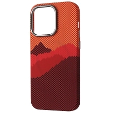 Чехол накладка FreeAir с поддержкой MagSafe для APPLE iPhone 14 Pro (6.1"), пластик, светится в темноте, горный узор 1 Чехол накладка FreeAir с поддержкой MagSafe для APPLE iPhone 14 Pro (6.1"), пластик, светится в темноте, горный узор 1