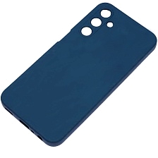 Чехол накладка NANO для SAMSUNG Galaxy A25 5G, защита камеры, силикон, бархат, цвет темно синий