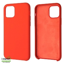 Чехол накладка Silicon Case для APPLE iPhone 11 Pro 2019, силикон, бархат, цвет оранжевый Чехол накладка Silicon Case для APPLE iPhone 11 Pro 2019, силикон, бархат, цвет оранжевый