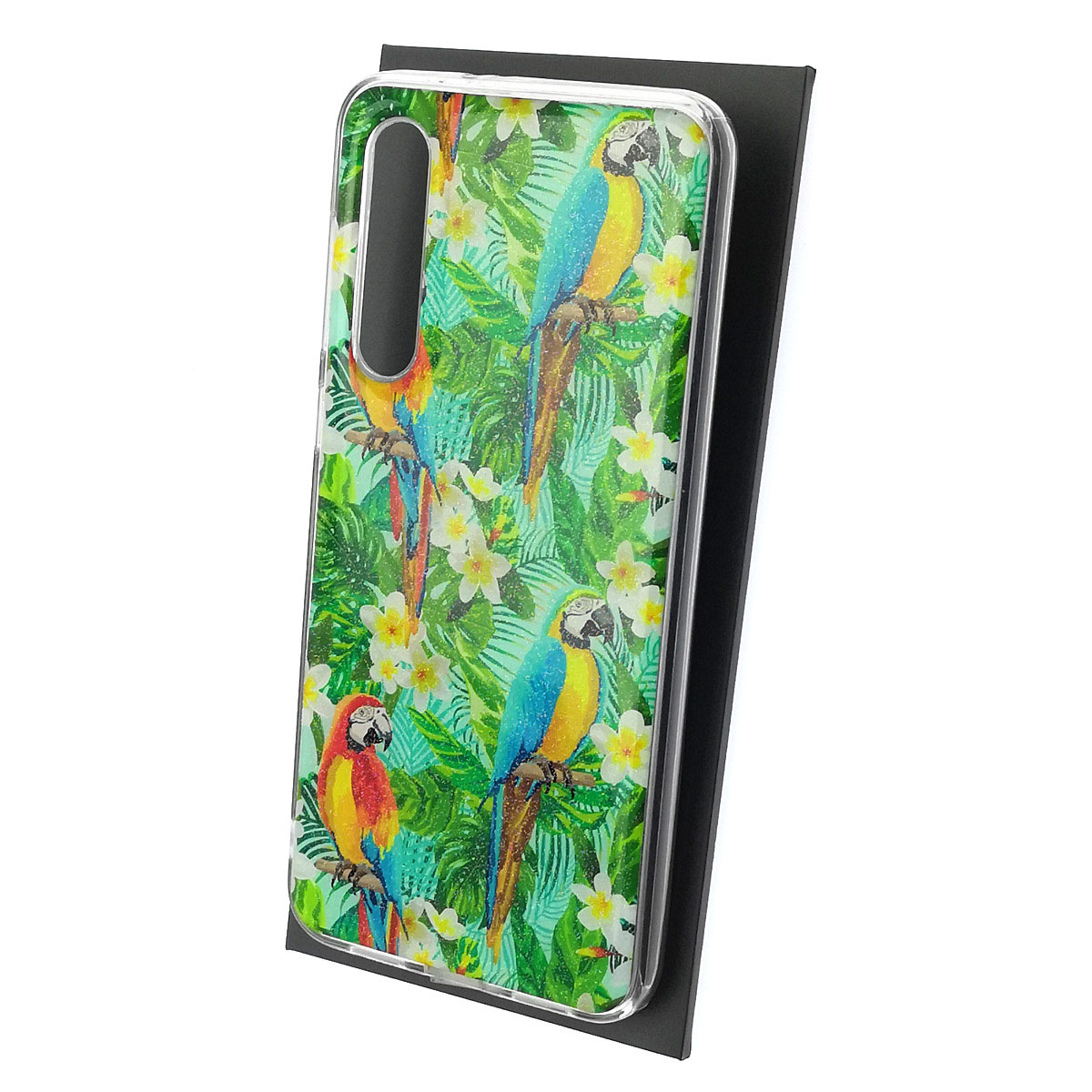 Чехол накладка для XIAOMI Mi 9 SE, силикон, глянцевый, блестки, рисунок Ананасы цветы Чехол накладка для XIAOMI Mi 9 SE, силикон, глянцевый, блестки, рисунок Ананасы цветы