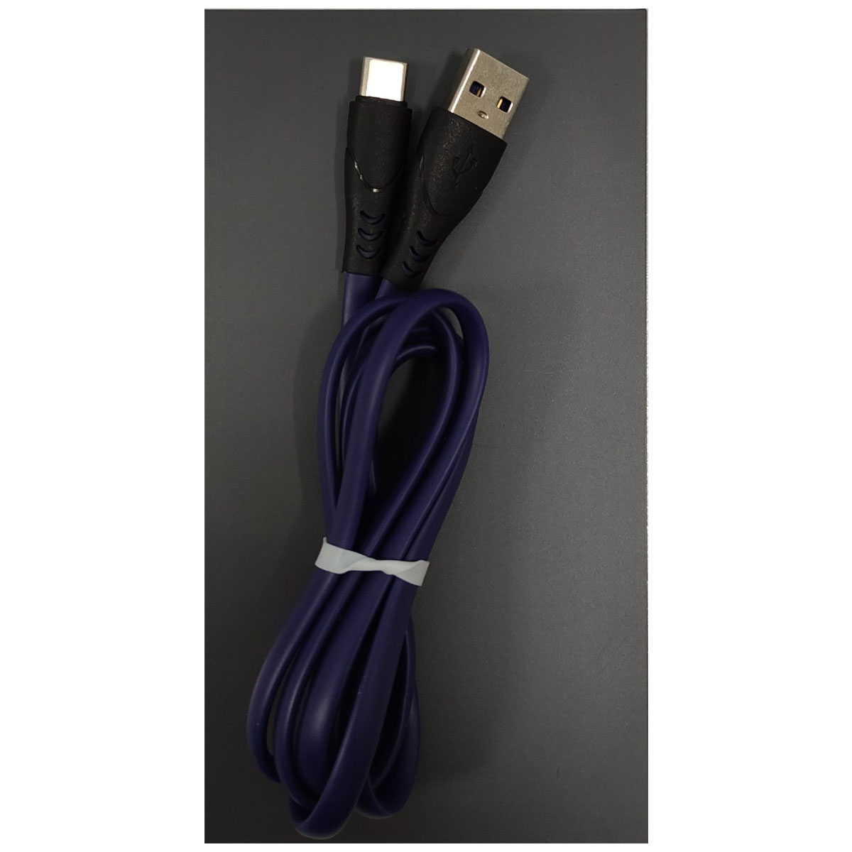 Кабель USB на Type-C, 2.4A, длина 1 метр, цвет синий