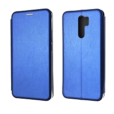 Чехол книжка STYLISH для XIAOMI Redmi 9, экокожа, визитница, цвет синий Чехол книжка STYLISH для XIAOMI Redmi 9, экокожа, визитница, цвет синий