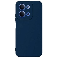 Чехол накладка NANO для XIAOMI Redmi 15C, POCO C85, защита камеры, силикон, бархат, цвет темно синий