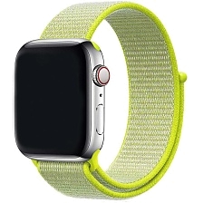 Ремешок для часов Apple Watch (38-40 мм), нейлон, цвет желто-зеленый