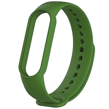 Сменный ремешок для фитнес браслета, смарт часов XIAOMI Mi Band 5, цвет темно зеленый. Сменный ремешок для фитнес браслета, смарт часов XIAOMI Mi Band 5, цвет темно зеленый.