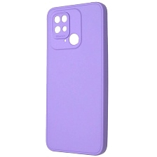 Чехол накладка для XIAOMI Redmi 10C, POCO C40, защита камеры, силикон, цвет сиреневый