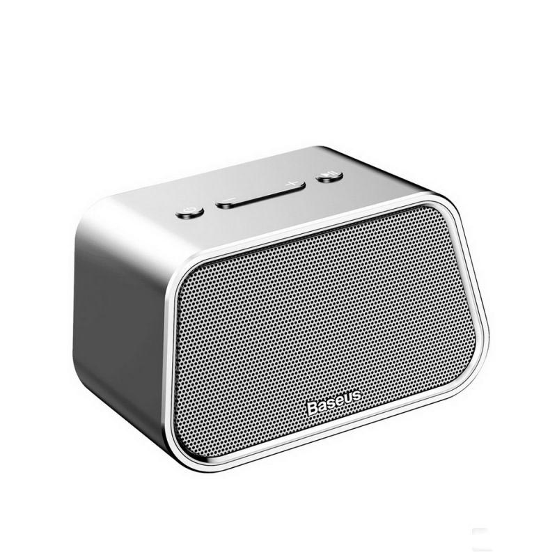 Колонка портативная "Baseus" Encok Multi-functional wireless (NGE02-0S) цвет серебристый (-70%)