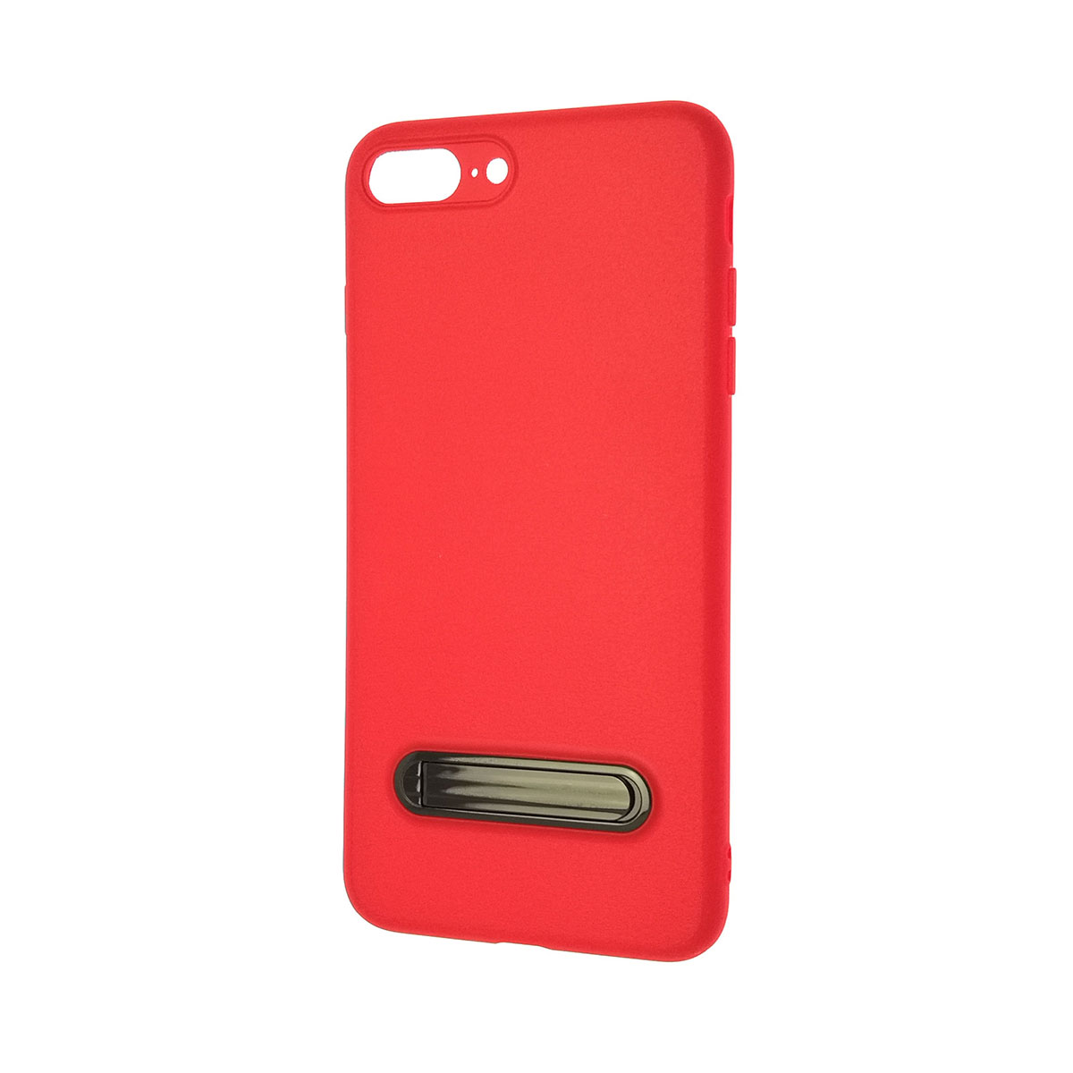 Чехол накладка BASEUS для APPLE iPhone 7 Plus, 8 Plus, силикон, подставка, цвет красный.