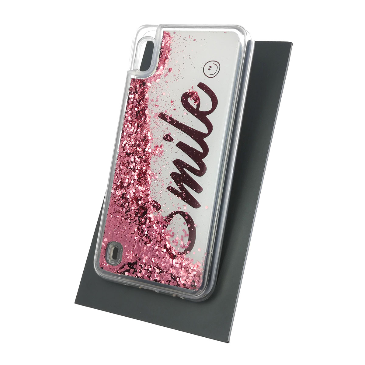 Чехол накладка TransFusion для SAMSUNG Galaxy A10 (SM-A105), M10 (SM-M105), силикон, переливашка, рисунок Smile.