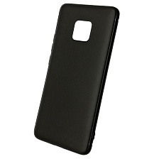 Чехол накладка для HUAWEI Mate 20 Pro (LYA-L29), силикон, матовый, цвет черный Чехол накладка для HUAWEI Mate 20 Pro (LYA-L29), силикон, матовый, цвет черный