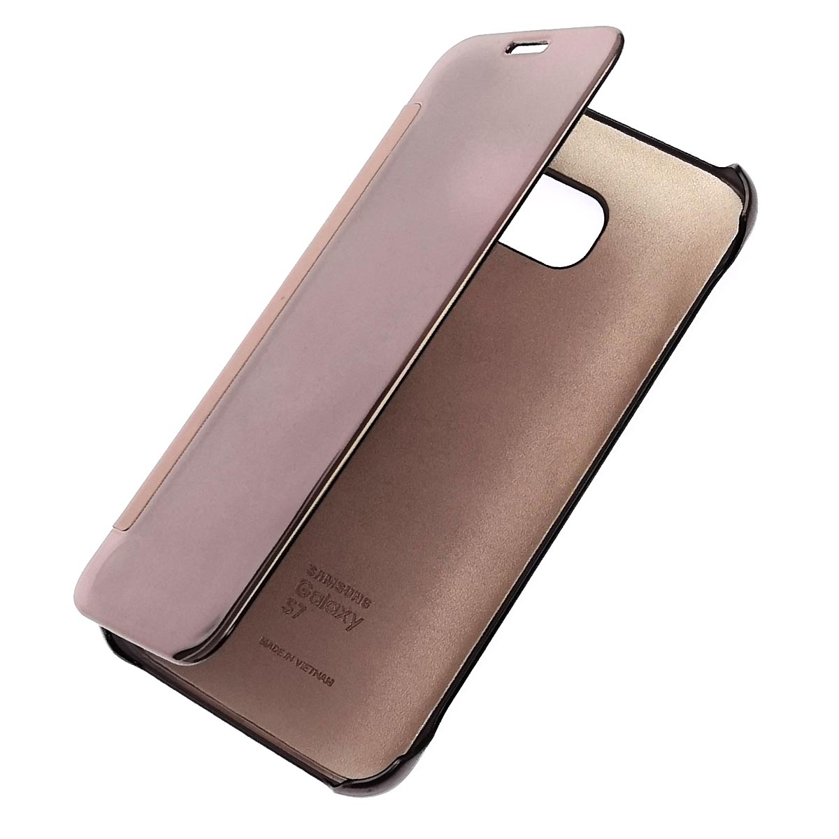 Чехол книжка Clear View Cover для SAMSUNG Galaxy S7 (SM-G930), пластик, цвет розовый Чехол книжка Clear View Cover для SAMSUNG Galaxy S7 (SM-G930), пластик, цвет розовый