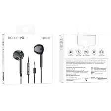 Гарнитура (наушники с микрофоном) проводная, BOROFONE BM80 Magnificent, разъем Jack 3.5 мм, цвет черный Гарнитура (наушники с микрофоном) проводная, BOROFONE BM80 Magnificent, разъем Jack 3.5 мм, цвет черный