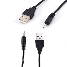 Кабель, переходник USB 2.0 AM - штекер Nokia 6101 тонкий 2.0-0.5-9.0 мм, длина 1 метр, цвет черный