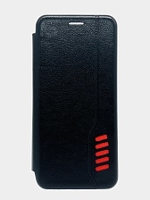 Чехол книжка LIZ для SAMSUNG Galaxy A11 (SM-A115), Galaxy M11 (M115), экокожа, визитница, цвет черный