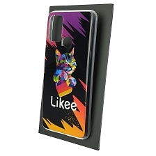 Чехол накладка Vinil для HUAWEI Honor 9A (MOA-LX9N), силикон, рисунок Likee Cat, цвет черный Чехол накладка Vinil для HUAWEI Honor 9A (MOA-LX9N), силикон, рисунок Likee Cat, цвет черный