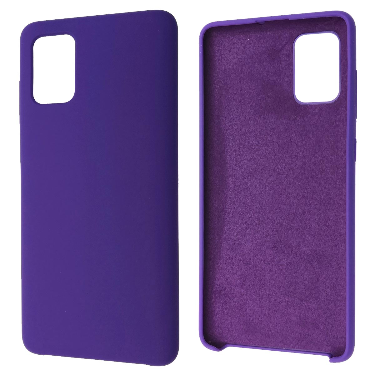Чехол накладка Silicon Cover для SAMSUNG Galaxy A71 (SM-A715), силикон, бархат, цвет индиго Чехол накладка Silicon Cover для SAMSUNG Galaxy A71 (SM-A715), силикон, бархат, цвет индиго