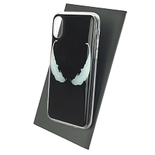 Чехол накладка для APPLE iPhone X, iPhone XS, силикон, глянцевый, рисунок Веном глаза Чехол накладка для APPLE iPhone X, iPhone XS, силикон, глянцевый, рисунок Веном глаза