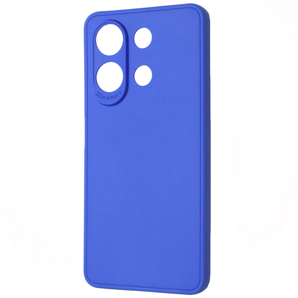 Чехол накладка для XIAOMI Redmi Note 13, защита камеры, силикон, цвет синий