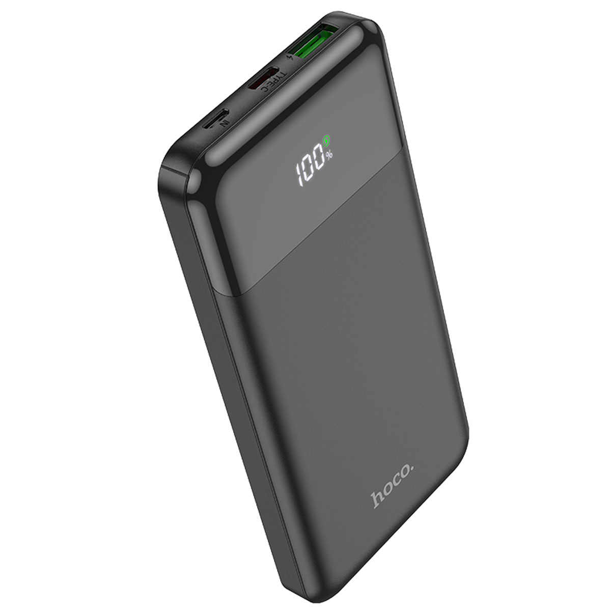 Внешний портативный аккумулятор, Power Bank HOCO J102 Cool figure, 10000 mAh, 20W, PD20W, QC3.0, LED дисплей, цвет черный Внешний портативный аккумулятор, Power Bank HOCO J102 Cool figure, 10000 mAh, 20W, PD20W, QC3.0, LED дисплей, цвет черный